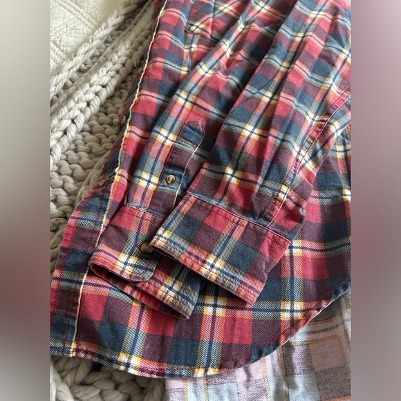 Obey- Men’s Button Down Multicolor Plaid Long Sleeve- Size Large - Picture 10 of 10